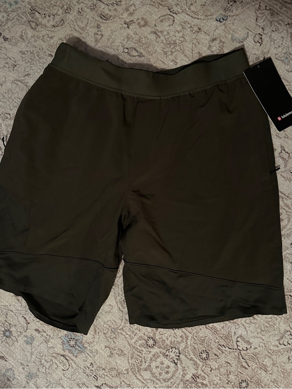 lululemon athletica Men's Olive Performance Training Shorts
